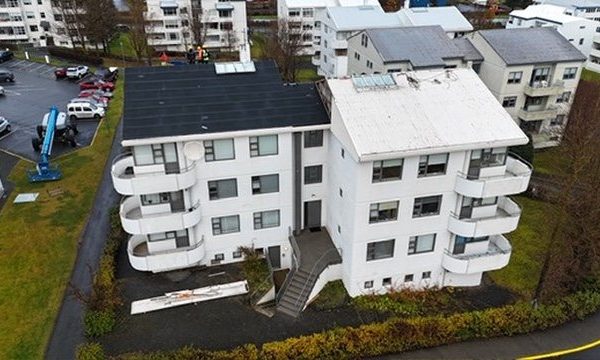 Hrísmóar 1 – Múrviðgerðir, glerskipti og málun á 11 hæða fjölbýli – ljósmynd 1